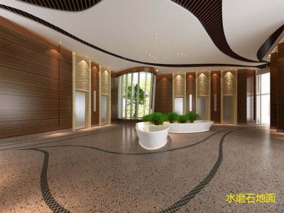 地面不鋪瓷磚直接做水磨石，三天不拖地都行，